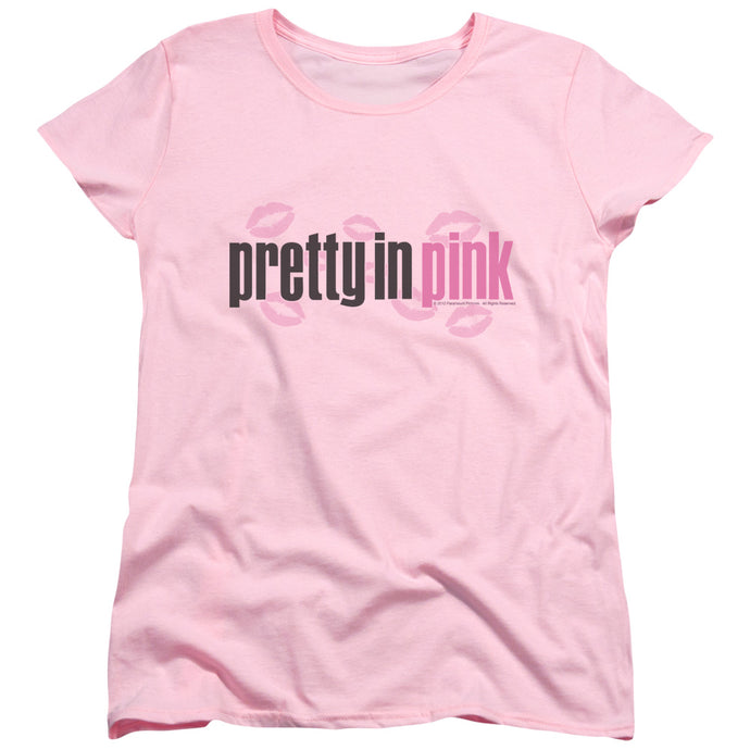 Pretty In Pink Logo Womens T Shirt Pink