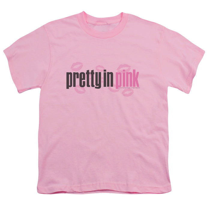 Pretty In Pink Logo Kids Youth T Shirt Pink