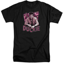 Load image into Gallery viewer, Pretty In Pink I Heart Duckie Mens Tall T Shirt Black