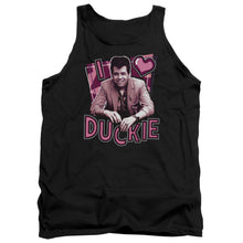 Load image into Gallery viewer, Pretty In Pink I Heart Duckie Mens Tank Top Shirt Black