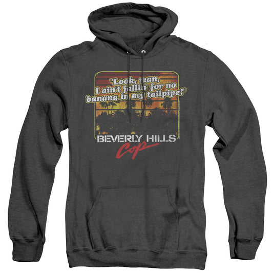 Beverly Hills Cop Banana In My Tailpipe Heather Mens Hoodie Black