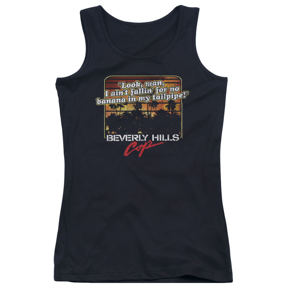 Beverly Hills Cop Banana In My Tailpipe Womens Tank Top Shirt Black