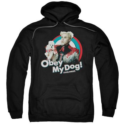 Zoolander Obey My Dog Mens Hoodie Black