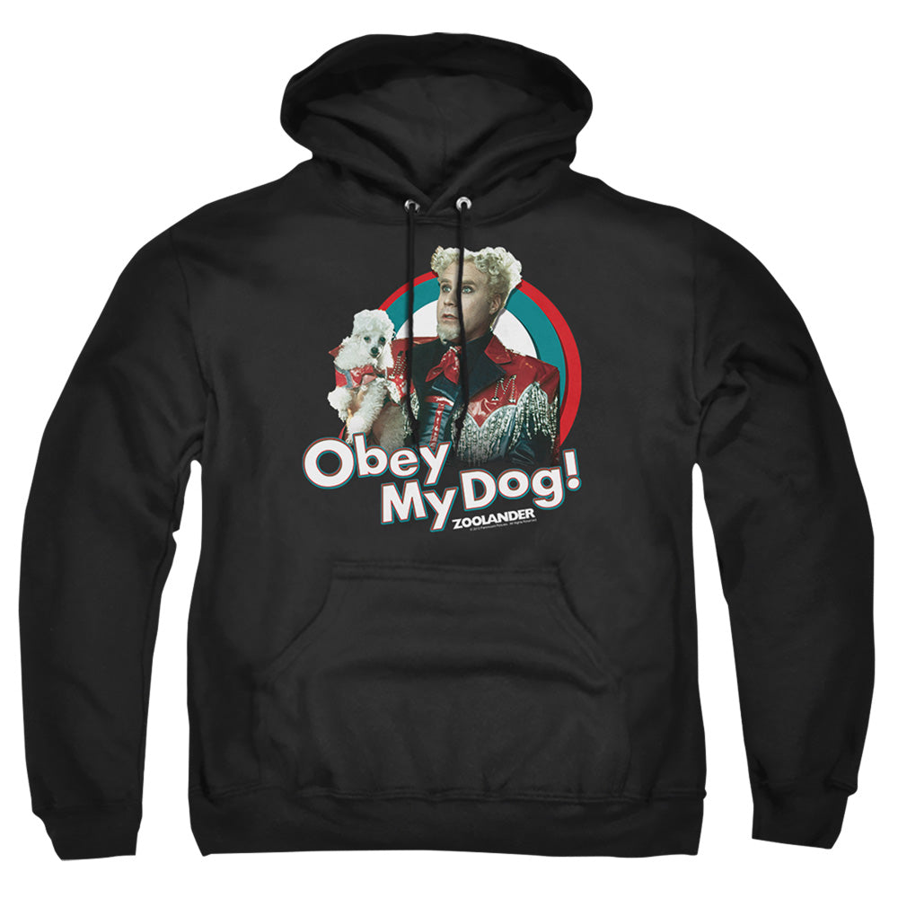 Zoolander Obey My Dog Mens Hoodie Black