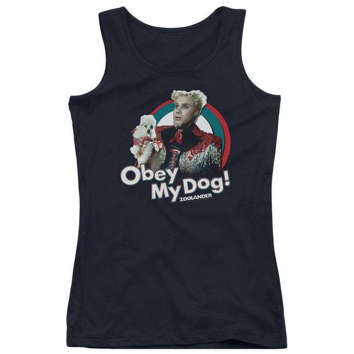 Zoolander Obey My Dog Womens Tank Top Shirt Black