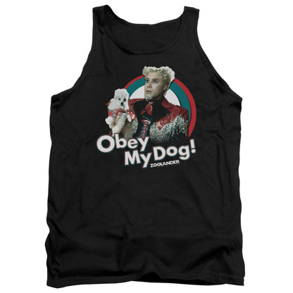 Zoolander Obey My Dog Mens Tank Top Shirt Black