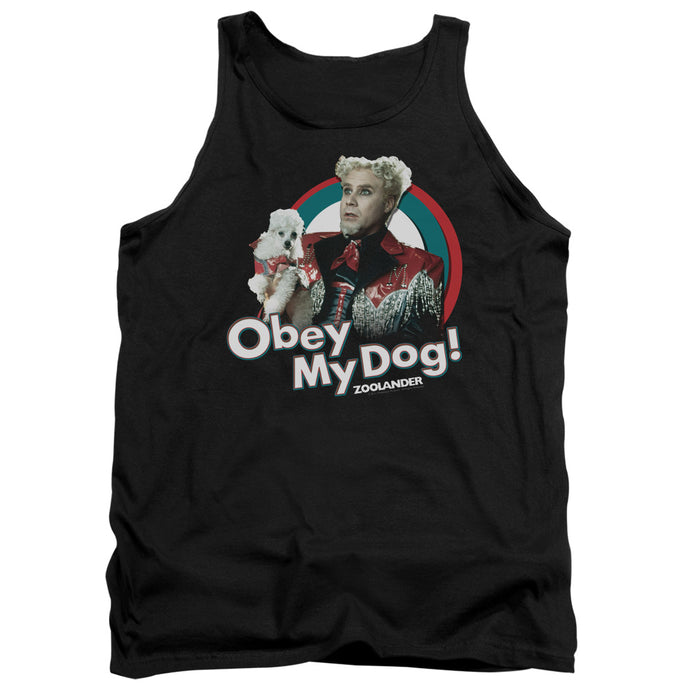 Zoolander Obey My Dog Mens Tank Top Shirt Black