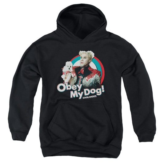 Zoolander Obey My Dog Kids Youth Hoodie Black