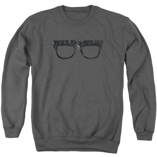 Major League Wild Thing Mens Crewneck Sweatshirt Charcoal