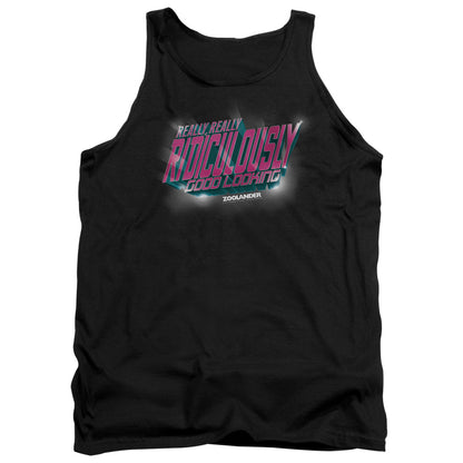 Zoolander Ridiculously Good Looking Mens Tank Top Shirt Black