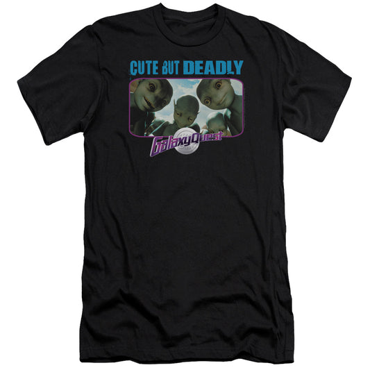 Galaxy Quest Cute But Deadly Premium Bella Canvas Slim Fit Mens T Shirt Black