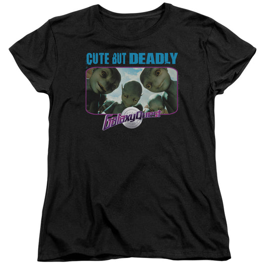 Galaxy Quest Cute But Deadly Womens T Shirt Black