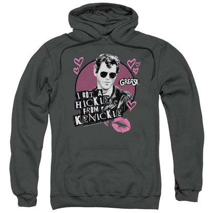 Grease Kenickie Mens Hoodie Charcoal