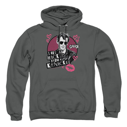 Grease Kenickie Mens Hoodie Charcoal Officially Licensed