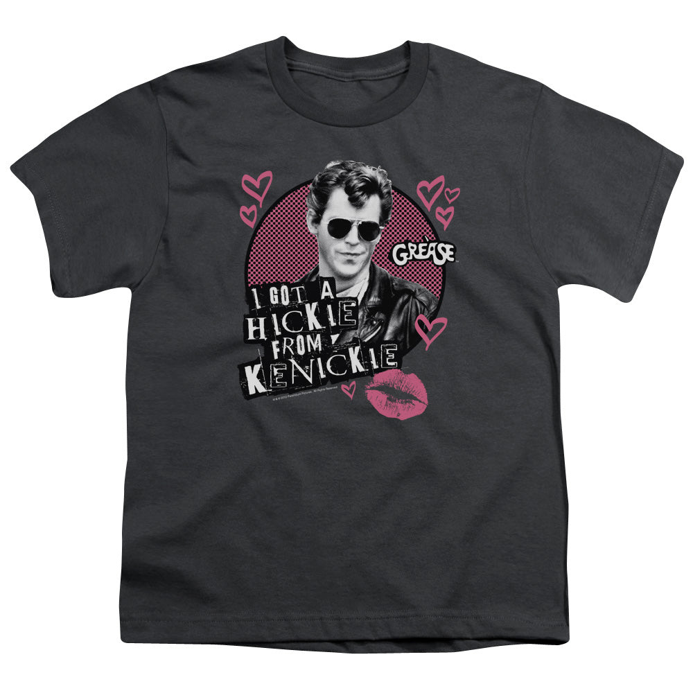 Grease Kenickie Kids Youth T Shirt Charcoal