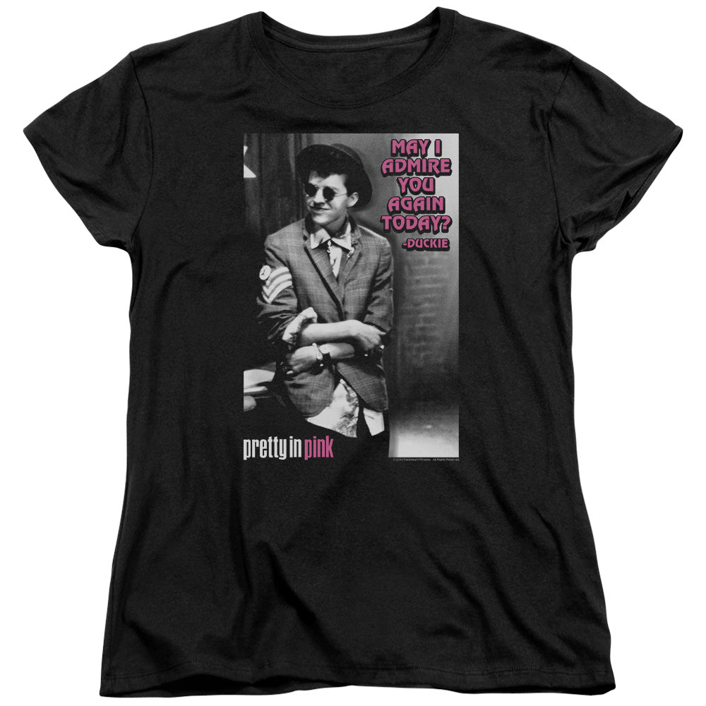 Pretty In Pink Admire Womens T Shirt Black