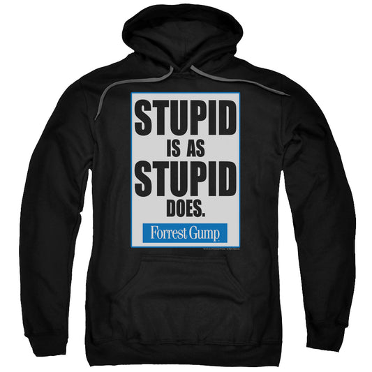 Forrest Gump Stupid Is Mens Hoodie Black