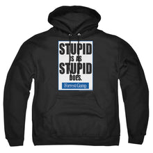 Load image into Gallery viewer, Forrest Gump Stupid Is Mens Hoodie Black
