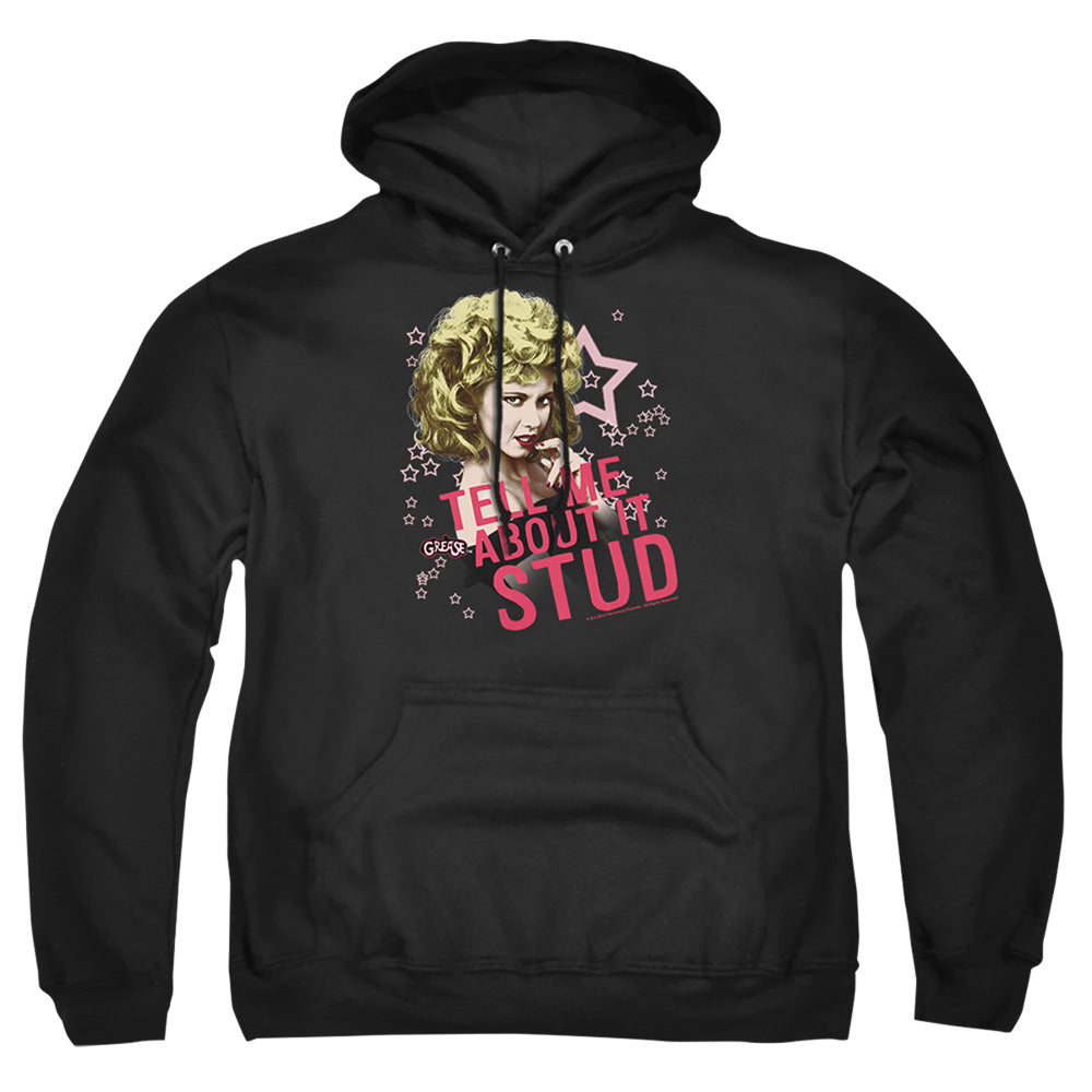 Grease Tell Me About It Stud Mens Hoodie Black Officially Licensed