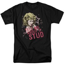 Load image into Gallery viewer, Grease Tell Me About It Stud Mens T Shirt Black