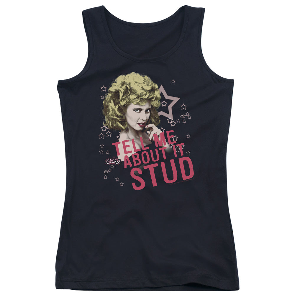 Grease Tell Me About It Stud Womens Tank Top Shirt Black
