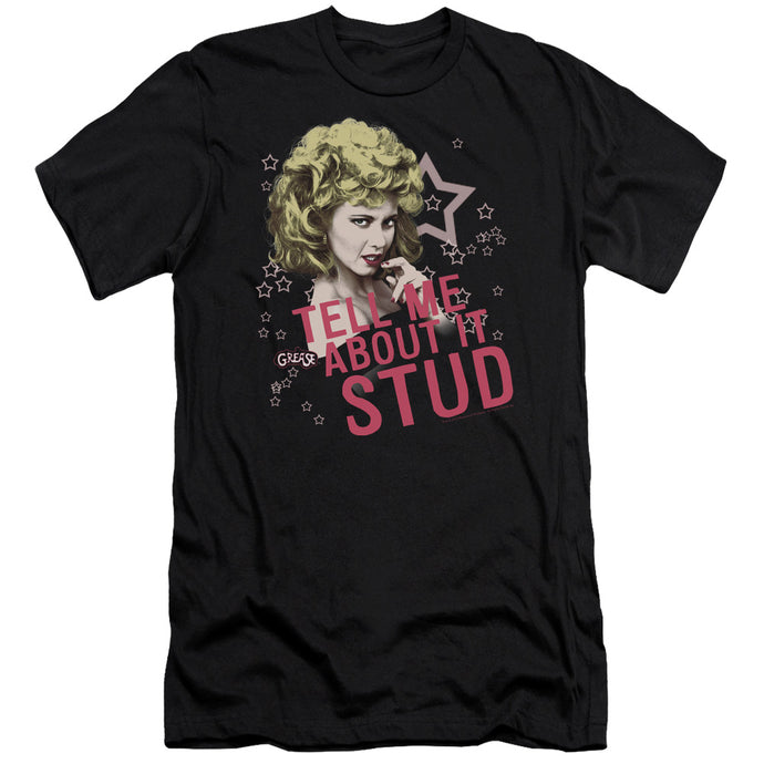 Grease Tell Me About It Stud Slim Fit Mens T Shirt Black