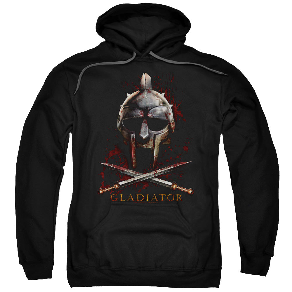 Gladiator Helmet Mens Hoodie Black
