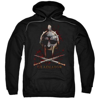 Gladiator Helmet Mens Hoodie Black