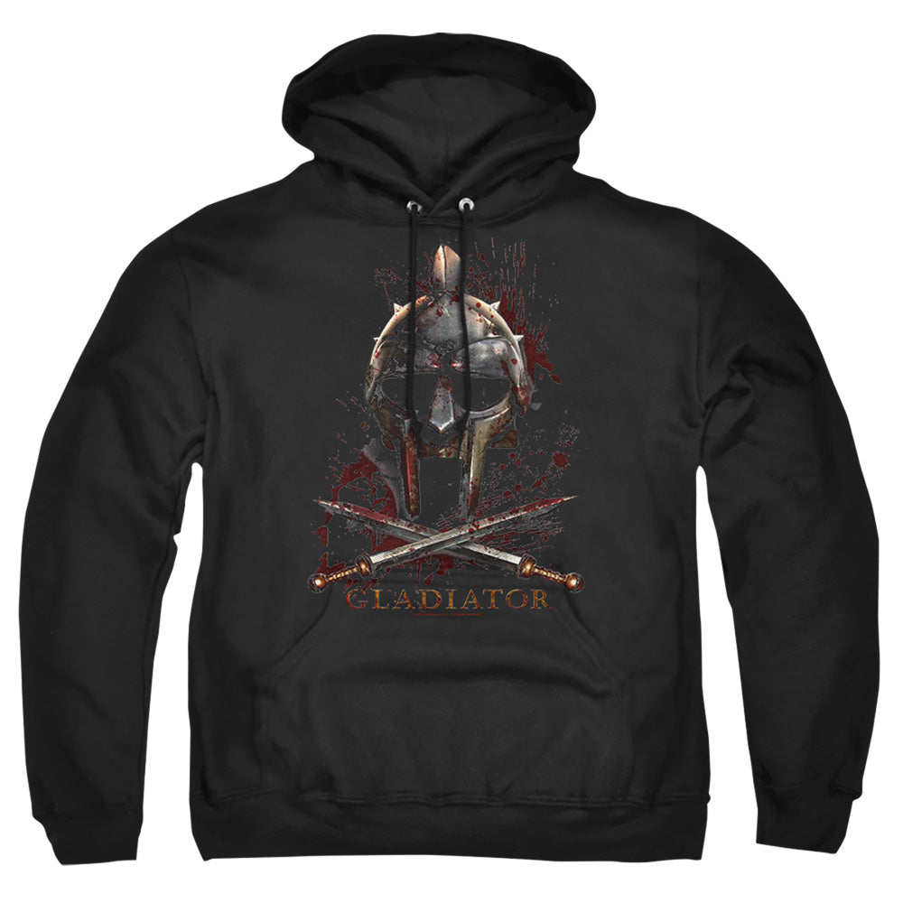 Gladiator Helmet Mens Hoodie Black Officially Licensed