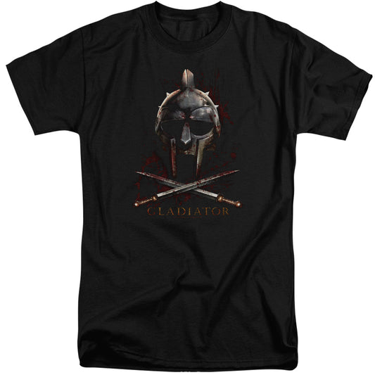 Gladiator Helmet Mens Tall T Shirt Black