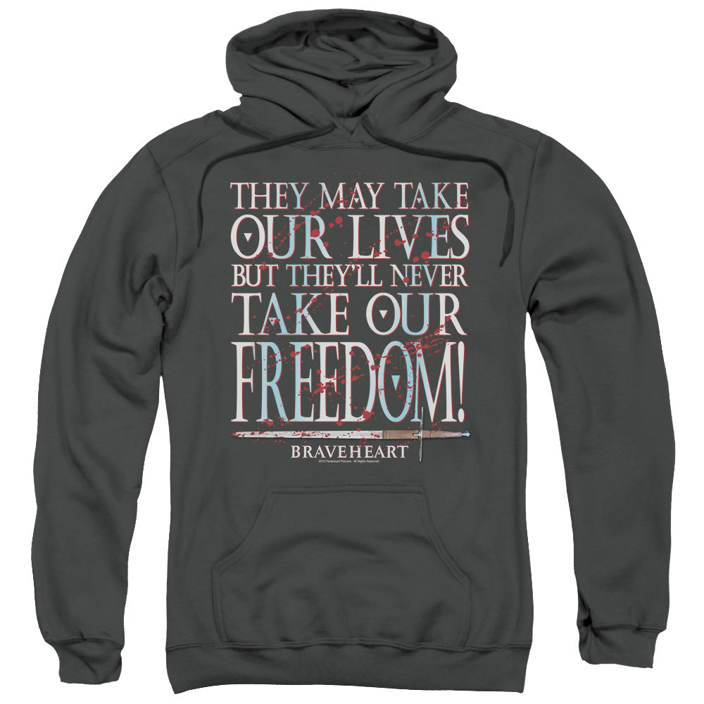 Braveheart Freedom Mens Hoodie Charcoal