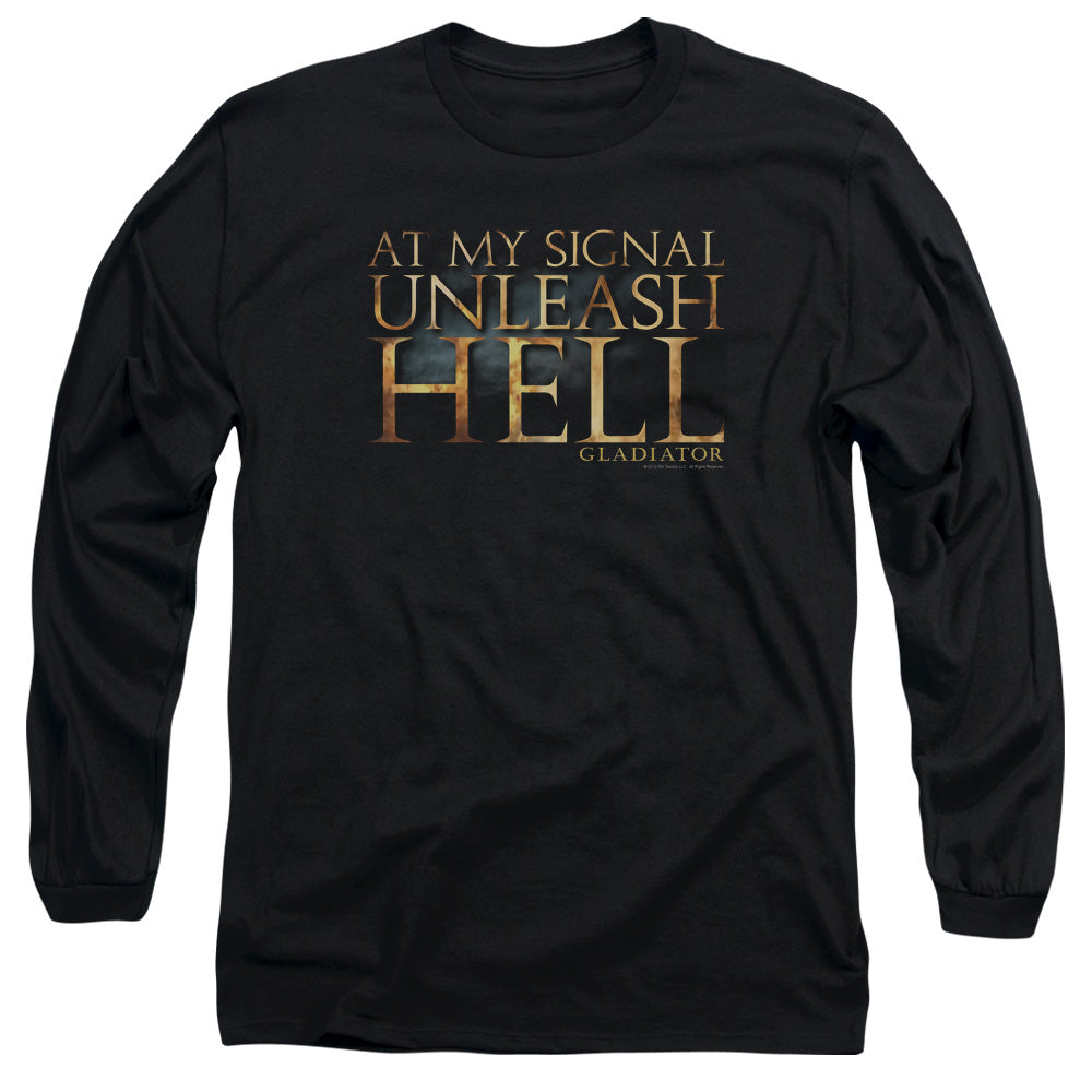 Gladiator Unleash Hell Mens Long Sleeve Shirt Black