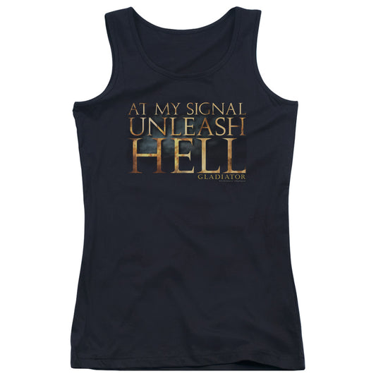 Gladiator Unleash Hell Womens Tank Top Shirt Black