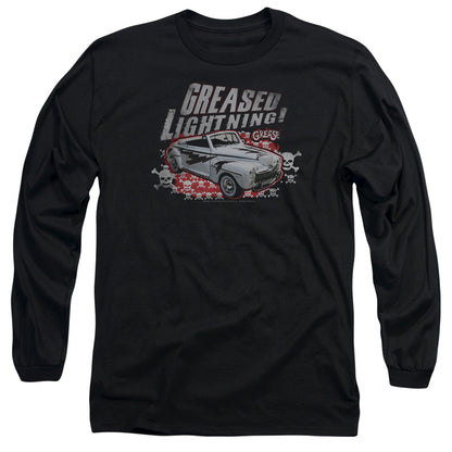 Grease Greased Lightening Mens Long Sleeve Shirt Black