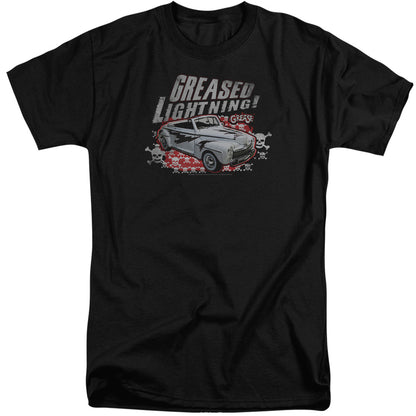 Grease Greased Lightening Mens Tall T Shirt Black