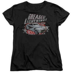 Grease Greased Lightening Womens T Shirt Black