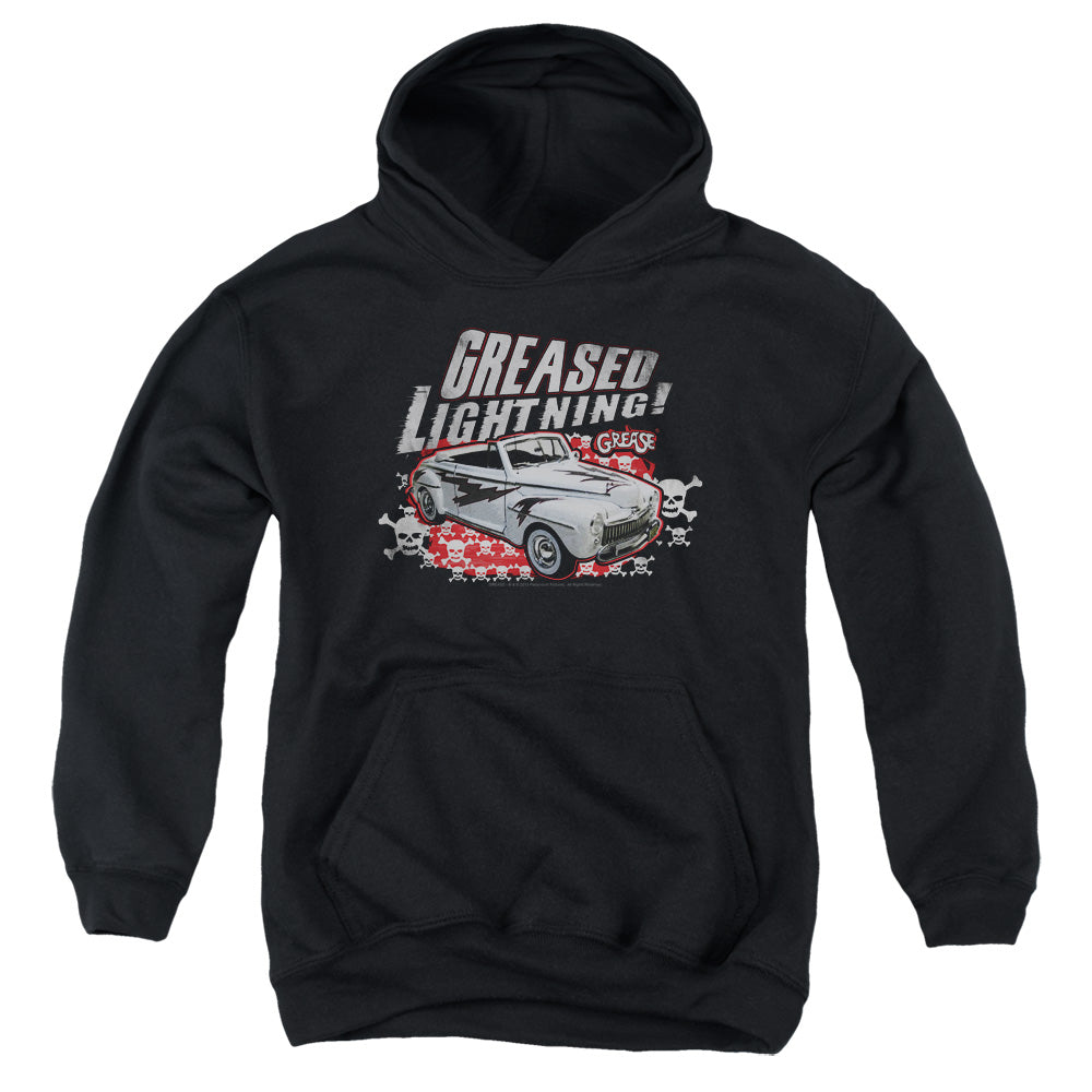 Grease Greased Lightening Kids Youth Hoodie Black