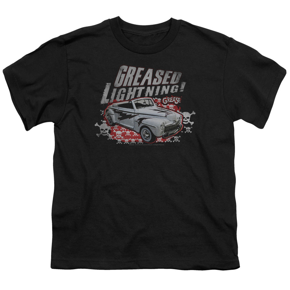 Grease Greased Lightening Kids Youth T Shirt Black