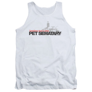 Pet Sematary Logo Mens Tank Top Shirt White