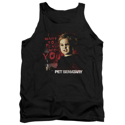 Pet Sematary I Want To Play Mens Tank Top Shirt Black