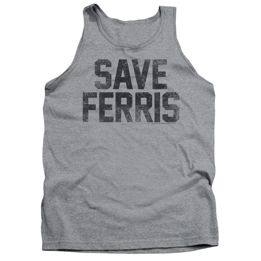 Ferris Buellers Day Off Save Ferris Mens Tank Top Shirt Athletic Heather