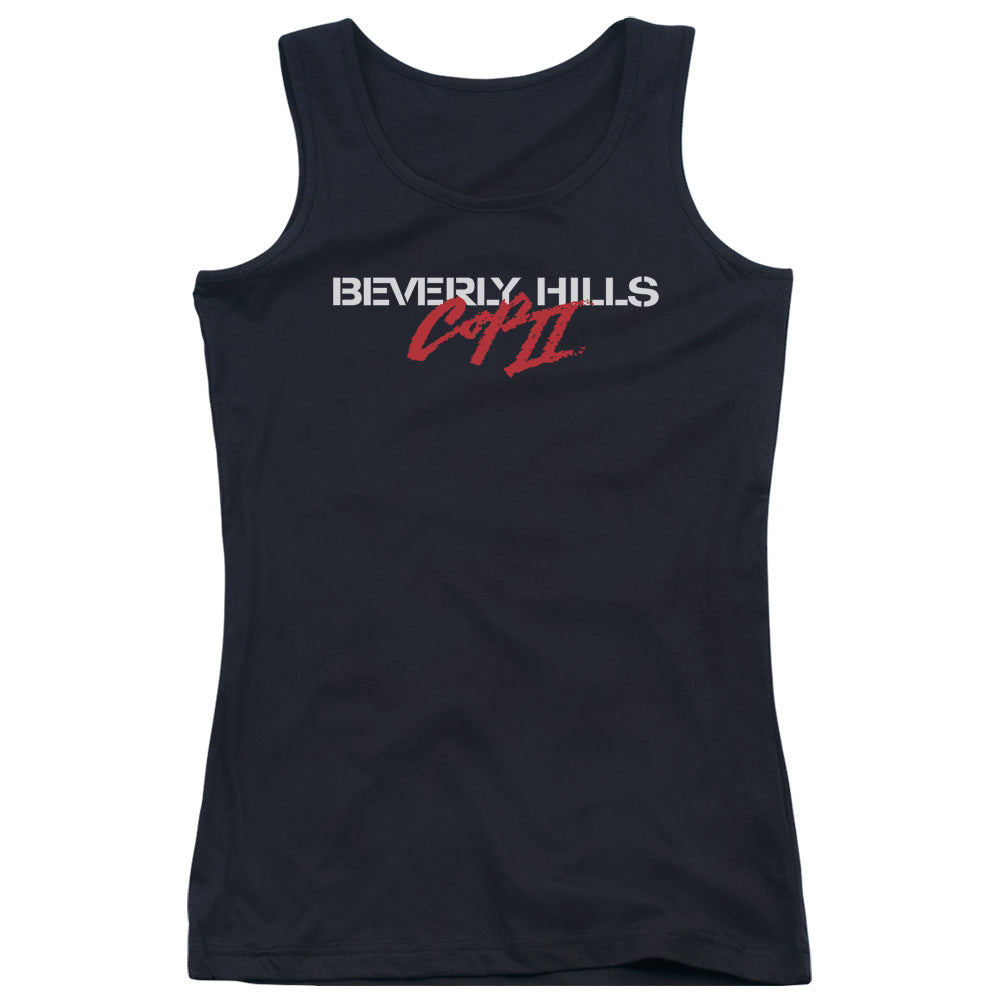 Beverly Hills Cop II Logo Womens Tank Top Shirt Black