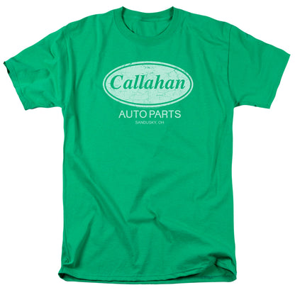 Tommy Boy Callahan Auto Mens T Shirt Kelly Green