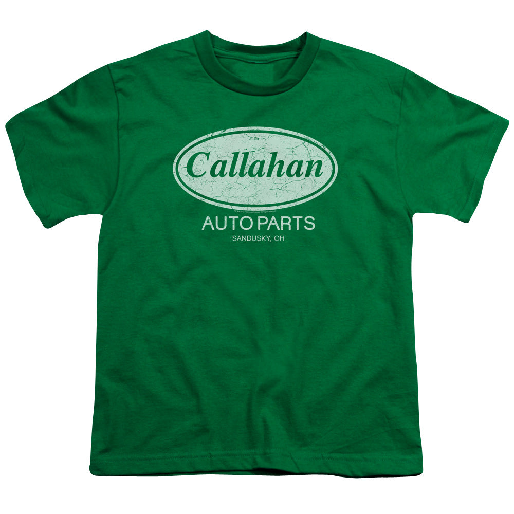 Tommy Boy Callahan Auto Kids Youth T Shirt Kelly Green