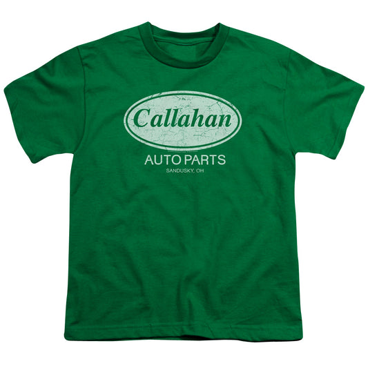 Tommy Boy Callahan Auto Kids Youth T Shirt Kelly Green