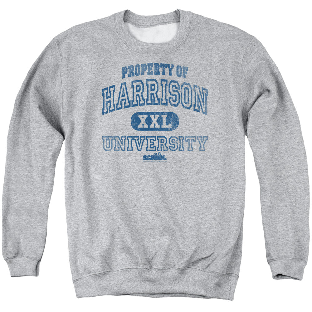 Old School Property Of Harrison Mens Crewneck Sweatshirt Athletic Heather