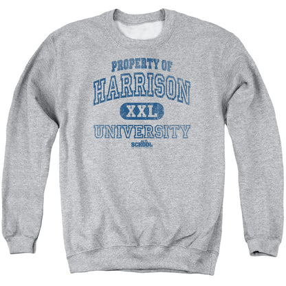 Old School Property Of Harrison Mens Crewneck Sweatshirt Athletic Heather