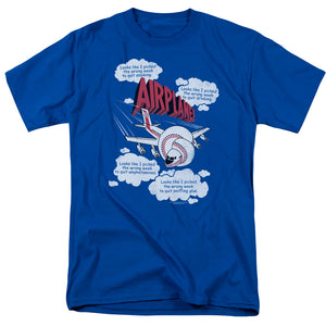 Airplane! Picked The Wrong Day Mens T Shirt Royal Blue