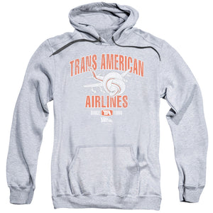 Airplane! Trans American Mens Hoodie Athletic Heather