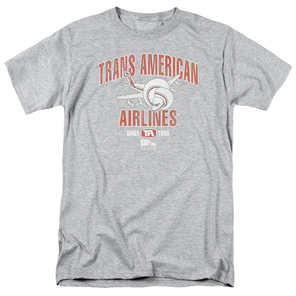 Airplane! Trans American Mens T Shirt Athletic Heather